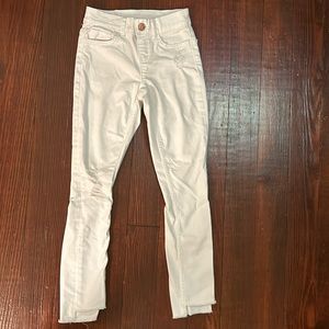 Skinny white Justice jeans